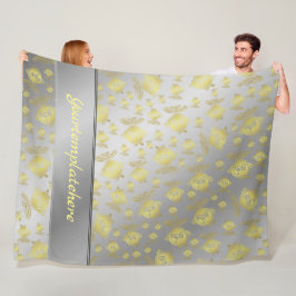 zilver, vis, metaal, abstract, kunst, visserij, st fleece deken