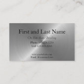 Zilver Visitekaartje (Achterkant)