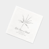 Zilver Vuurwerk Semiquincentennial 4 juli Folie Servetten (Links)