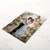 Zilver Weddenschap Fotoflat Hartelijk dank Folie Uitnodiging (Gedraaid)