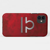 zilver weegschaal - rood Case-Mate iPhone case (Achterkant (horizontaal))