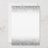 Zilver White Elke dag van de Ouderdag Glitter Mode Kaart (Achterkant)