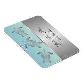 Zilver Zee turfstand Magneet (Rechterzijde)