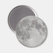 Zilverachtige maan magneet (Voorkant / Achterkant)