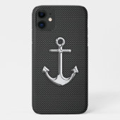 Zilveranker op koolstofvezel Case-Mate iPhone case (Achterkant)