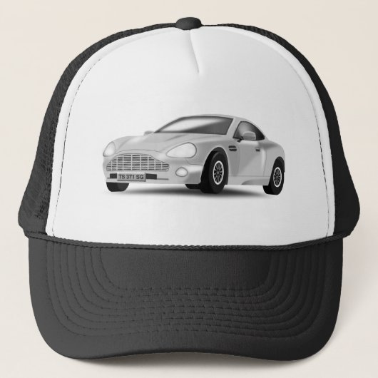 Zilverauto Trucker Pet (Voorkant)