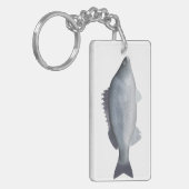 zilverbaars sleutelhanger (Voorkant Links)