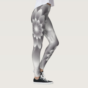 Zilverblaadjes bouquet leggings