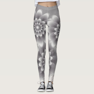 Zilverblaadjes bouquet leggings