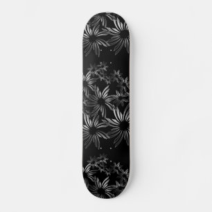 Zilverbloemen Skateboard