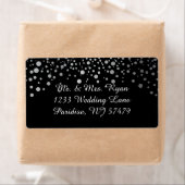 ZilverConfetti Stippen | DIY Achtergrondkleuren Etiket (Insitu)