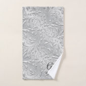 Zilverdecoratie Monogram badkamerhanddoekset Bad Handdoek (Handdoek)