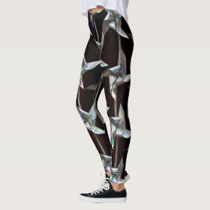 Zilverdragende draaiwindmolenstroom voor draaiende leggings
