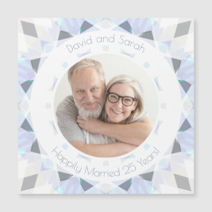 Zilveren 25e huwelijksjubileum aandenken geschenk