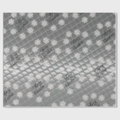 Zilveren 3D-effect kerstcadeaupapier Cadeaupapier (Vlak)