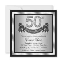 Zilveren 50ste verjaardagsfeestje