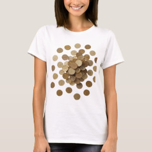 Zilveren ABSTRACTE KUNST Statement Design T-shirt