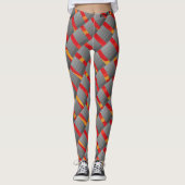 Zilveren Achterbenen Leggings (Voorkant)