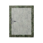 Zilveren Aries Dierenriem Symbool Groen Digitale C Notitieblok (Gedraaid)