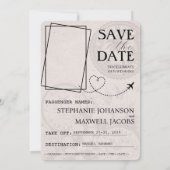 Zilveren Bahama's Paspoort Save The Date (Achterkant)