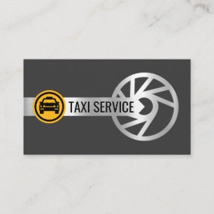 Zilveren Banden Rand Taxi Service Visitekaartje