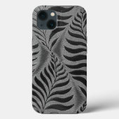 Zilveren blad motief Case-Mate iPhone case (Achterkant)