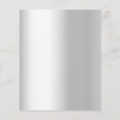 Zilveren Bloemen Lace Gelofte Vernieuwing bruiloft (Achterkant)