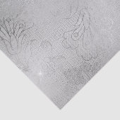 Zilveren Bloemenkraam Bruiloft Tissuepapier (Detail)