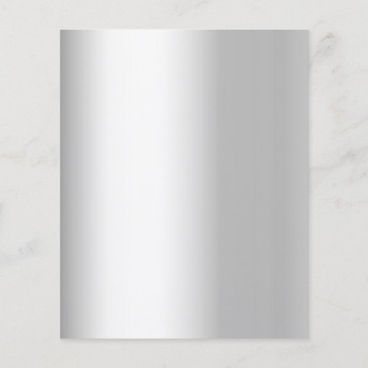 Zilveren bloemetjes Kerst Party uitnodiging (Achterkant)