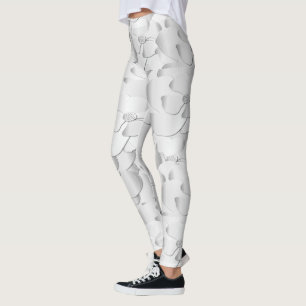 Zilveren Bloesem Leggings