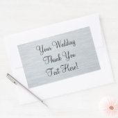 Zilveren bruiloft gunst Dank u Sticker (Envelop)