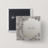 Zilveren  Button (Voorkant /achterkant)