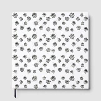 Zilveren cadeau dozen Elegant Kerst Premium Feest Gastenboek