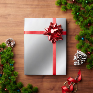 Zilveren Cadeaupapier Sjabloon Aanpasbaar