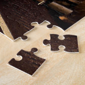  zilveren camper trailer legpuzzel (Zijkant)