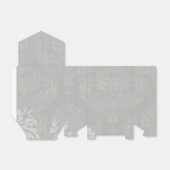 Zilveren Damask Bruiloft Favor Boxes Bedankdoosjes (Uitgevouwen)