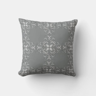 Zilveren diamant designer kussen