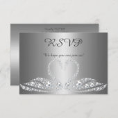 Zilveren diamanten zwaan alle evenement rsvp react (Voorkant / Achterkant)