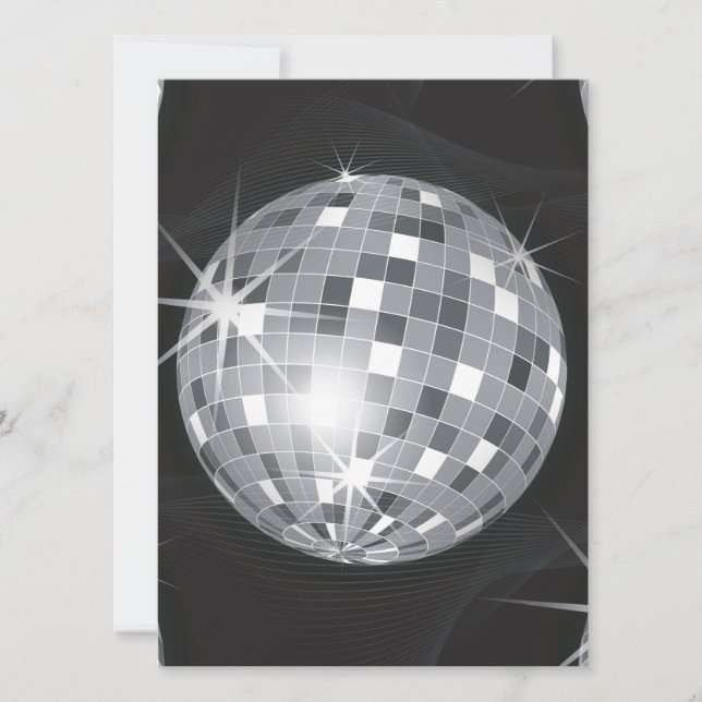 zilveren disco-bal (Voorkant)