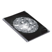 zilveren disco-bal notitieboek (Rechterzijde)