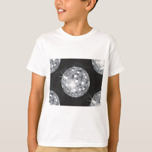 zilveren disco-bal t-shirt