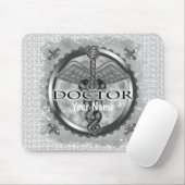 Zilveren dokter muismat (Met muis)