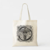 Zilveren dokter tote bag (Achterkant)