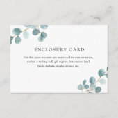 Zilveren Dollar Eucalyptus Enclosure Kaart (Voorkant)