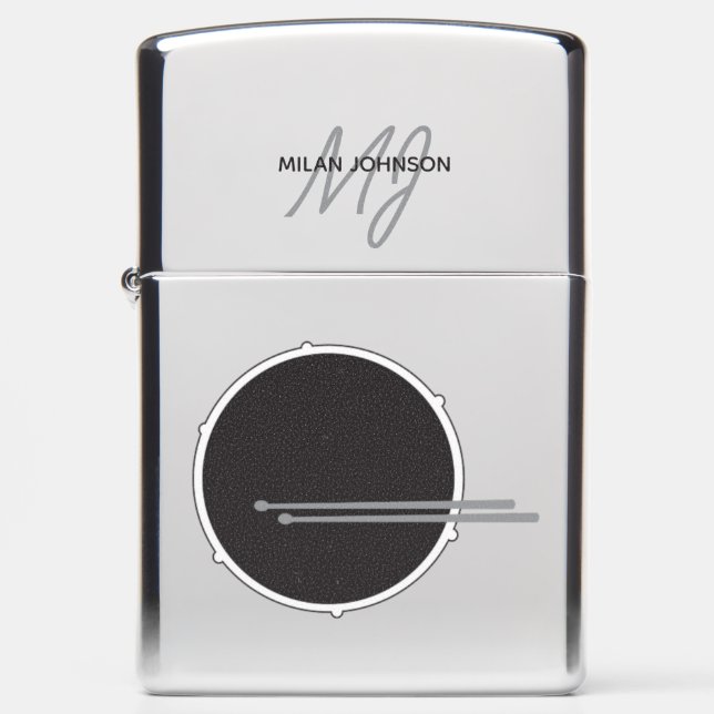 Zilveren Drums Monogram (Voorkant)