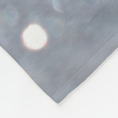 Zilveren en glanzen abstract fleece deken (Hoek)