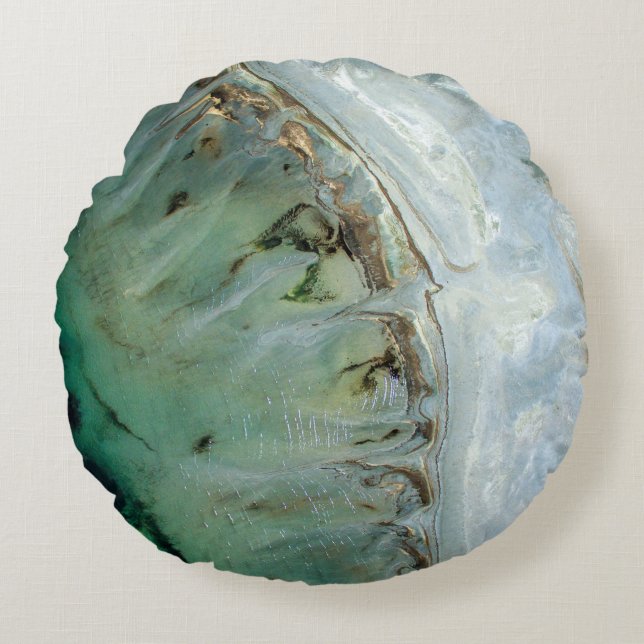 Zilveren en goud abstracte illustratie rond kussen (Voorkant)