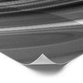 Zilveren en Paarse fractale vortex Poster (Hoek)