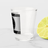 Zilveren en zwarte diamantairs, warm glas (Rechts)