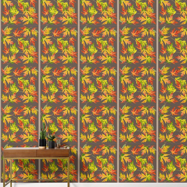 Zilveren esdoorn op een behang (Hal)